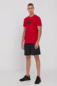 4F T-shirt bawełniany czerwony