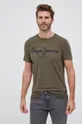 zielony Pepe Jeans T-shirt