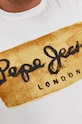 Pepe Jeans T-shirt bawełniany Charing PM503215.803 biały