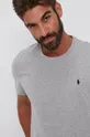 szary Polo Ralph Lauren T-shirt bawełniany 714844756003