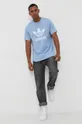 adidas Originals T-shirt bawełniany H06638 niebieski