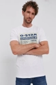 G-Star Raw Tricou din bumbac alb D19863.336