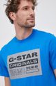 modrá Bavlnené tričko G-Star Raw