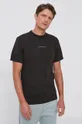 czarny G-Star Raw T-shirt bawełniany D20187.C336 Męski