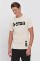 G-Star Raw T-shirt bawełniany D20190.336 beżowy