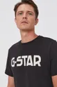 czarny G-Star Raw T-shirt bawełniany D20190.336