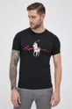 czarny Polo Ralph Lauren T-shirt bawełniany 710858444002