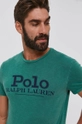 zielony Polo Ralph Lauren T-shirt bawełniany 710850540003