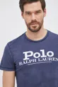 granatowy Polo Ralph Lauren T-shirt bawełniany 710850540005
