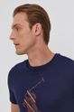 námořnická modř Bavlněné tričko Polo Ralph Lauren Pánský
