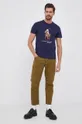 Polo Ralph Lauren T-shirt bawełniany 710853310002 granatowy