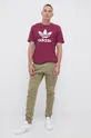 adidas Originals T-shirt bawełniany H06641 fioletowy