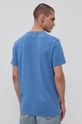 Bavlněné tričko Wrangler modrá