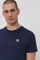 granatowy Fila T-shirt bawełniany