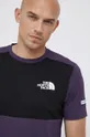 fioletowy The North Face T-shirt