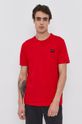 czerwony Paul&Shark T-shirt bawełniany Męski
