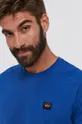 modrá Bavlnené tričko Paul&Shark