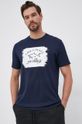granatowy PAUL&SHARK - T-shirt bawełniany Męski