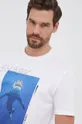 biały Paul&Shark T-shirt bawełniany