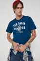 Βαμβακερό μπλουζάκι Tom Tailor τιρκουάζ