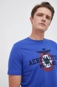 niebieski Aeronautica Militare T-shirt bawełniany