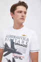 biały Aeronautica Militare T-shirt