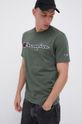 brudny zielony Champion T-shirt bawełniany 216473 Męski
