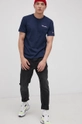 Champion T-shirt bawełniany 216480 granatowy