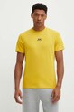 Helly Hansen t-shirt bawełniany YU PATCH T-SHIRT żółty 53391