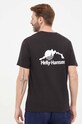 Ρούχα Βαμβακερό μπλουζάκι Helly Hansen YU PATCH T-SHIRT 53391 μαύρο