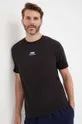 czarny Helly Hansen t-shirt bawełniany YU PATCH T-SHIRT