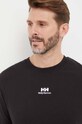 Helly Hansen t-shirt bawełniany YU PATCH T-SHIRT 53391 czarny