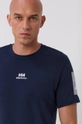 navy Helly Hansen cotton t-shirt YU PATCH T-SHIRT