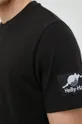 μαύρο Βαμβακερό μπλουζάκι Helly Hansen YU PATCH T-SHIRT