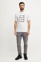 Helly Hansen tricou SKOG RECYCLED GRAPHIC 63082 alb SS25