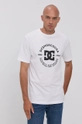 DC t-shirt bawełniany biały