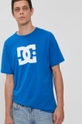 DC T-shirt bawełniany niebieski