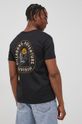 Βαμβακερό μπλουζάκι Billabong μαύρο