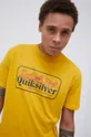 żółty Quiksilver T-shirt bawełniany
