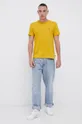 Quiksilver T-shirt bawełniany żółty