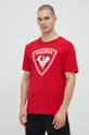 κόκκινο Βαμβακερό μπλουζάκι Rossignol