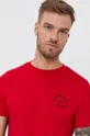 czerwony Karl Lagerfeld T-shirt bawełniany 512224.755045