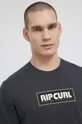 szary Rip Curl T-shirt bawełniany