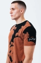 brązowy Hype T-shirt bawełniany PALM BRONZE