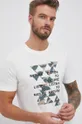 beżowy S.Oliver T-shirt bawełniany