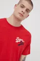 rdeča T-shirt Superdry