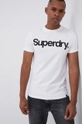 Superdry T-shirt bawełniany biały