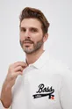 μπεζ Βαμβακερό πουκάμισο με μακριά μανίκια Boss BOSS X RUSSELL ATHLETIC