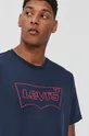 granatowy Levi's T-shirt bawełniany