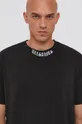 czarny AllSaints T-shirt bawełniany AXTON SS CREW